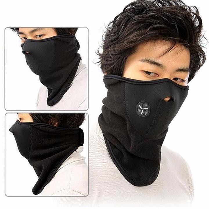 Khẩu Trang Kiểu Dáng Ninja Đi Phượt (Đen)