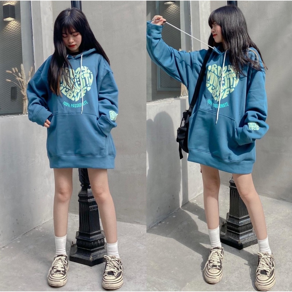 Áo Hoodie ROPI Form Rộng Nỉ Bông Dày Dặn Ulzzang Unisex | BigBuy360 - bigbuy360.vn