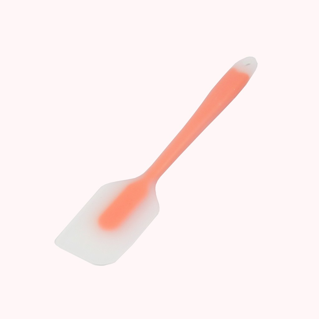 Phới dẹt silicon spatula đúc trong suốt chịu nhiệt 21 và 28 cm dùng để làm cây vét bột, trộn bột