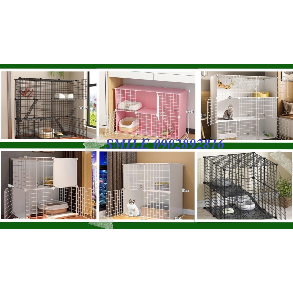 [FREE SHIP] LƯỚI THÉP GHÉP LÀM CHUỒNG CHÓ ,MÈO THÚ CƯNG ĐA NĂNG NHIỀU MÀU