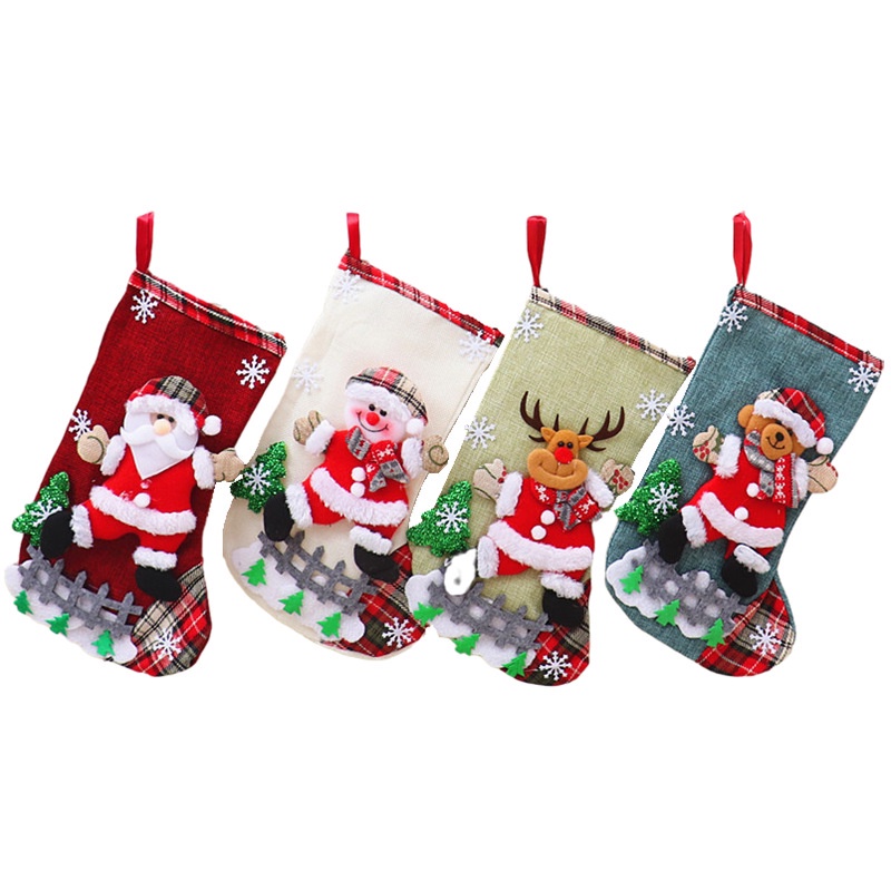 Phụ Kiện Treo Trang Trí Cây Thông Giáng Sinh / Năm Mới Hình Gấu / Ông Già Noel / Tuần Lộc