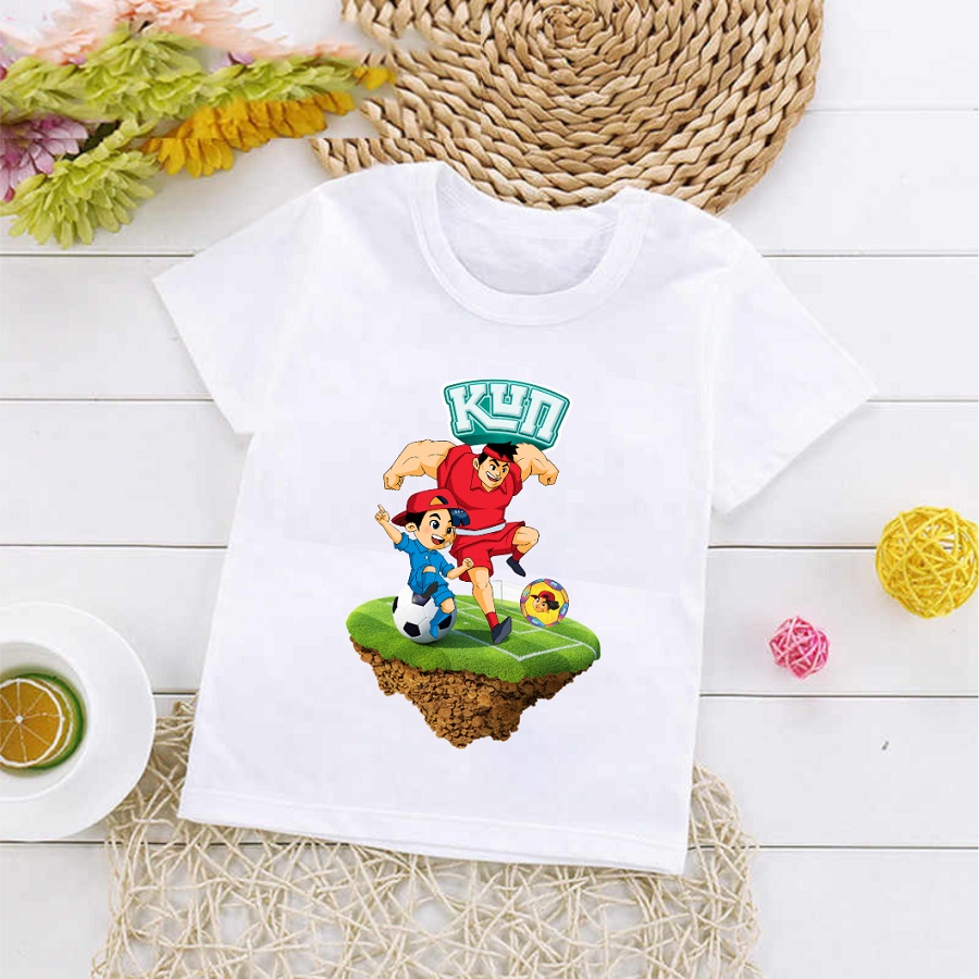 Áo thun hồng cho bé in hình sữa Kun nông dân siêu phàm cực hot cho bé trai bé gái