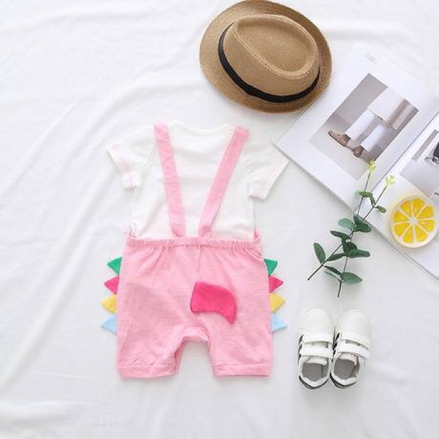 Set áo thun+ yếm xinh dạng bodysuit, chất thun lạnh, cực mát và mềm mại