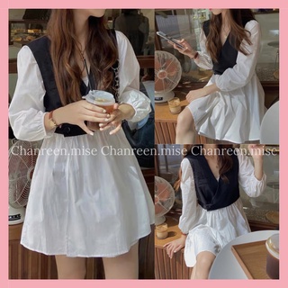 Váy babydoll cổ v quảng châu chanreen
