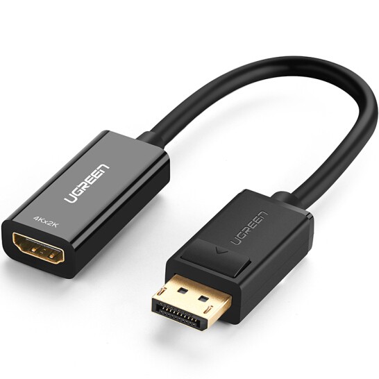 Cáp chuyển đổi tín hiệu Displayport to HDMI Ugreen 40363 hỗ trợ 4K cao cấp - Hapustore