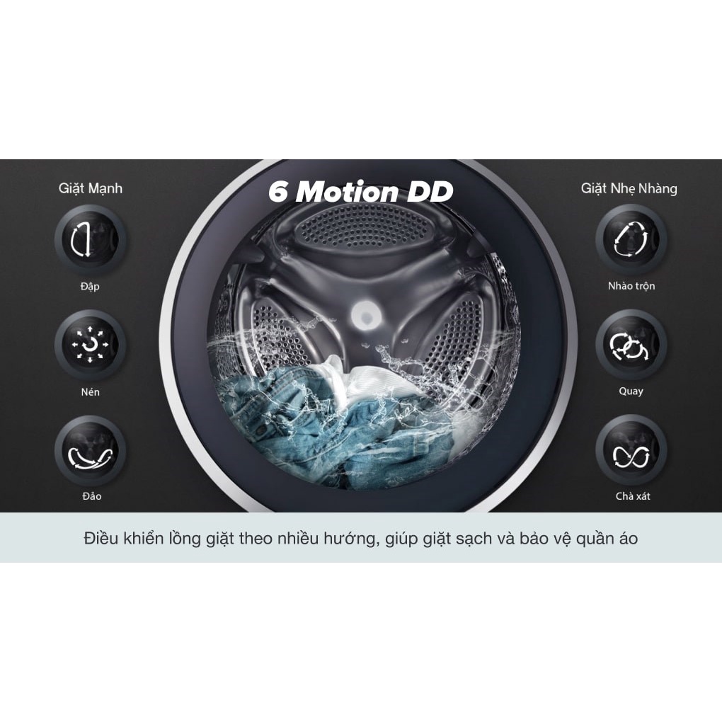 Máy giặt sấy LG Inverter 13 kg FV1413H3BA