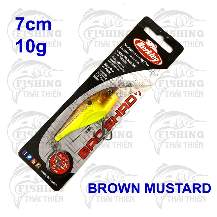 Mồi Giả Cá Cứng Berkley Bad Shad 7 Dài 7cm Nặng 10g Mẫu Mới 4 Màu Siêu Nhạy Dùng Câu Sông Biển