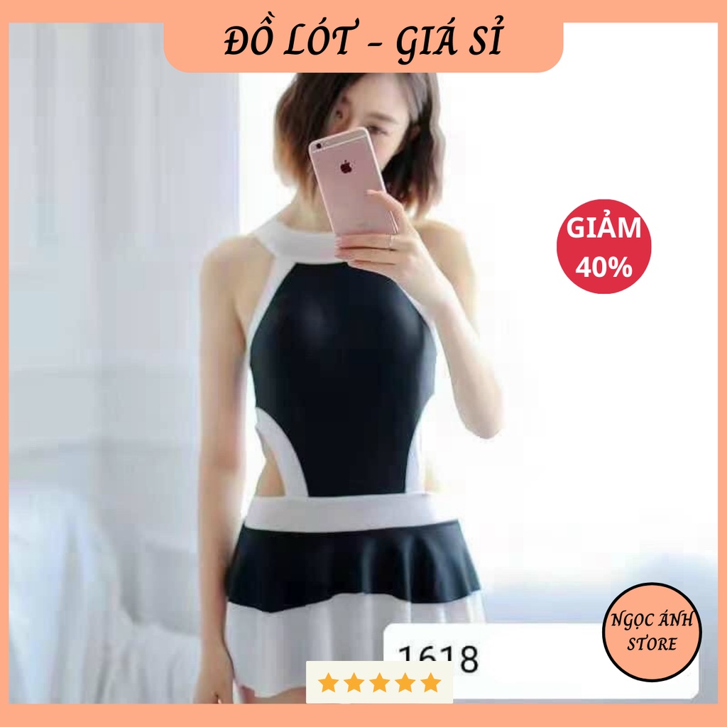 ❤️❤️ Mùa bơi đến rồi 👙bộ váy bơi bikini liền thân siêu sexy mà vẫn sang chảnh 1618 ❤️❤️