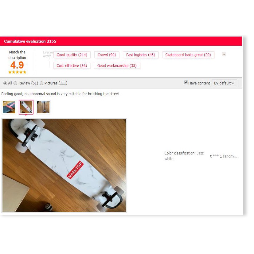 Ván trượt Longboard Marktop siêu xịn chuyên nghiệp