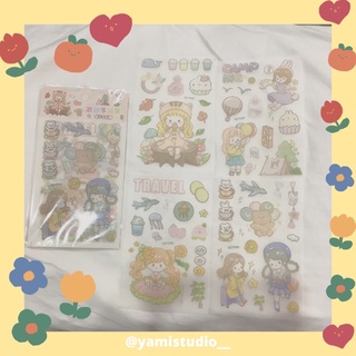 Set hình dán sticker decal 4 tấm