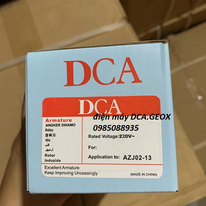 Rotor AZJ02-13 DCA - Ruột máy khoan AZJ02-13 DCA cổ nhựa 4 răng chính hãng - Rô khoan AZJ02-13 cổ nh