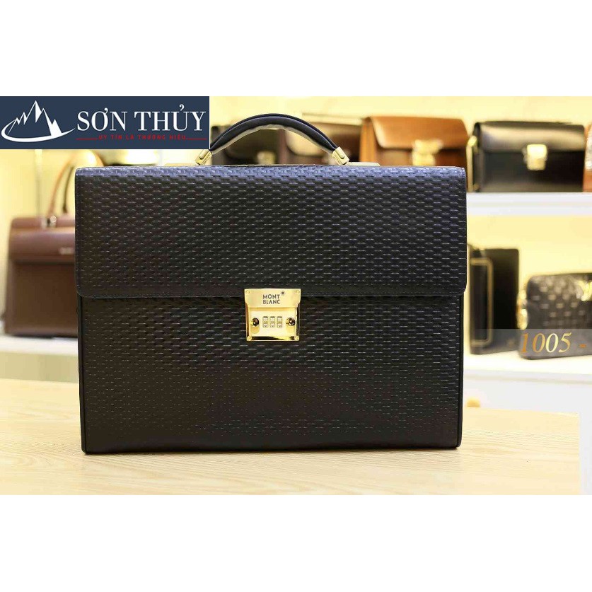 Cặp da doanh nhân khóa số MontBlanc