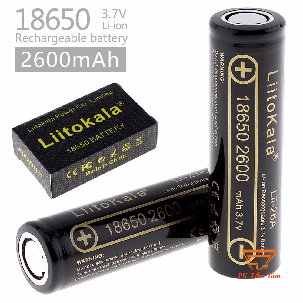 Pin Sạc LiitoKala lii-26A 18650 2600mAh