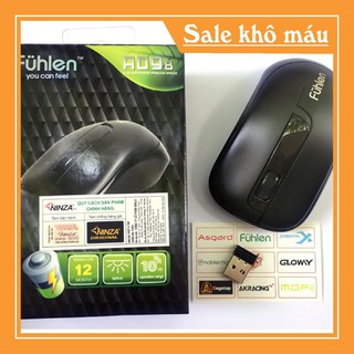 [FreeShip] Chuột không dây Fuhlen A09B - Có pin đi kèm - Tem ninza chính hãng - BH 12 tháng [Ảnh Thật]