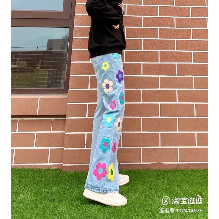 ✨💕Quần jeans hoa giống Xoài non đây ạ