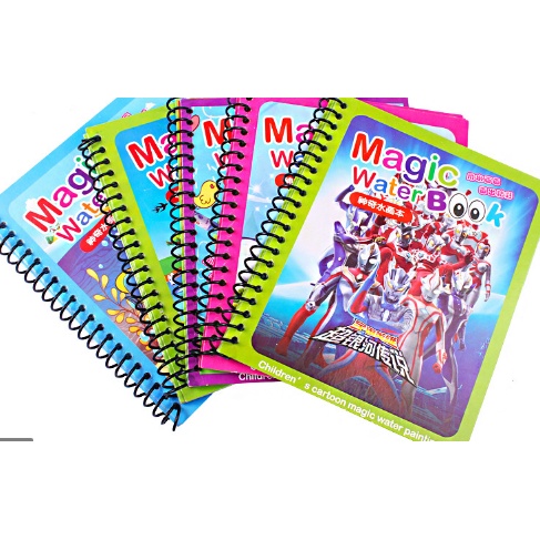 Sách - tranh tô màu nước ma thuật không bao giờ hết mực