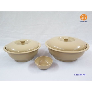Âu phíp bát tô cơm canh có nắp việt nhật plastic
