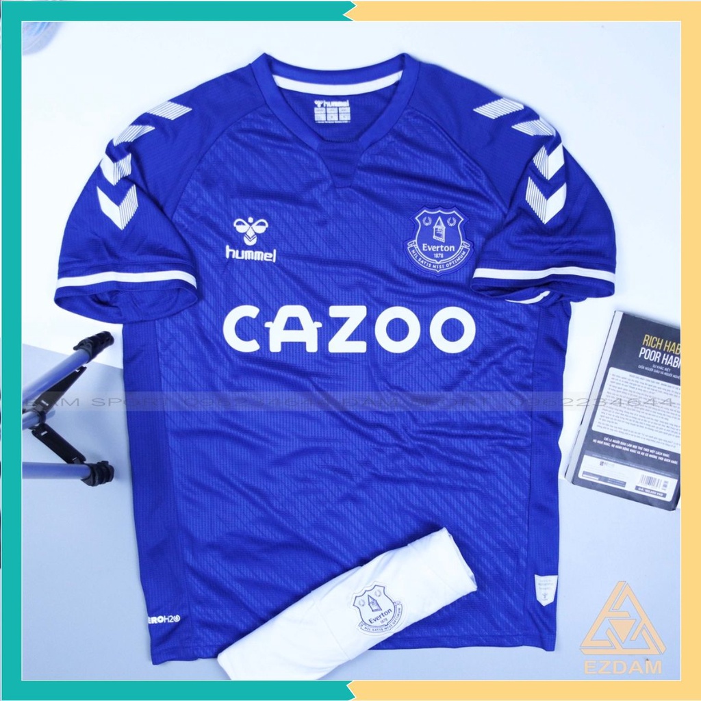 Áo Bóng Đá Everton Xanh Dương Ngắn Tay Sân Nhà 20/21 - Áo Đá Banh Hàng Thái Đẹp