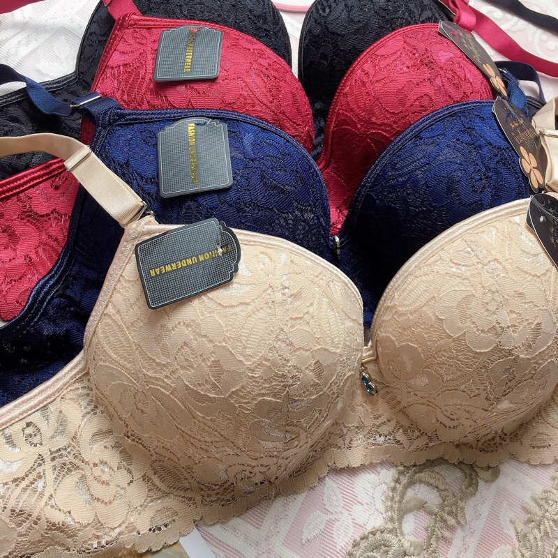 Áo lót ren nữ Thái Lan mút vừa 2,5cm có gọng mềm, hoạ tiết ren độc đáo nâng ngực tròn đầy cho nàng