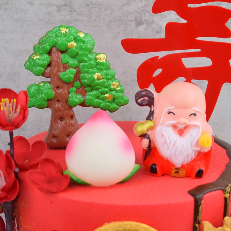 Trang Trí Bánh Sinh Nhật, Bánh Kem - Cặp đôi hổ và mẫu chúc mừng năm mới 2022