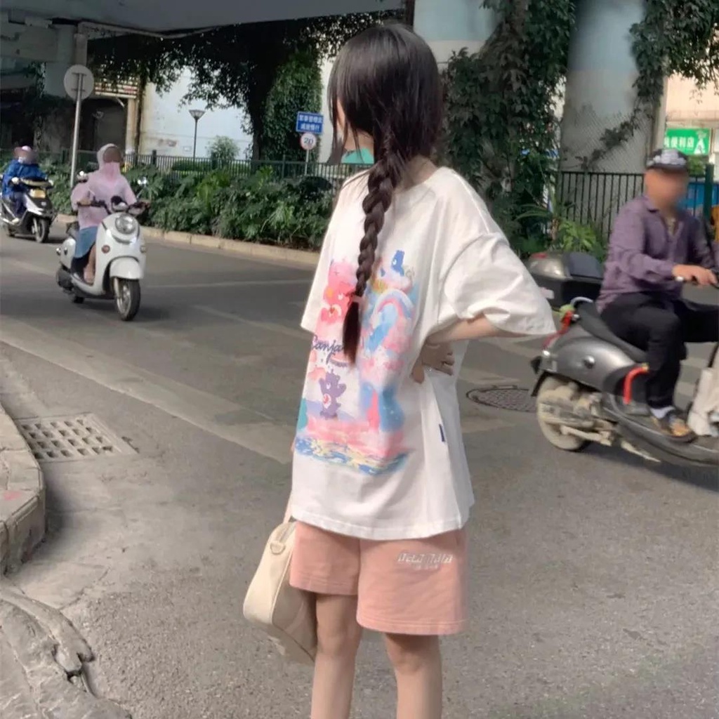 Áo thun nữ NRVP cổ tròn ngắn tay thời trang mùa hè phong cách Hàn Quốc 2022