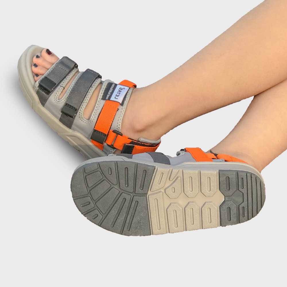 [Mua Kèm Áo Thun 0Đ] [Chính Hãng] Giày Sandal Letas Nam Nữ - D1001GBO Xám Phối Xanh