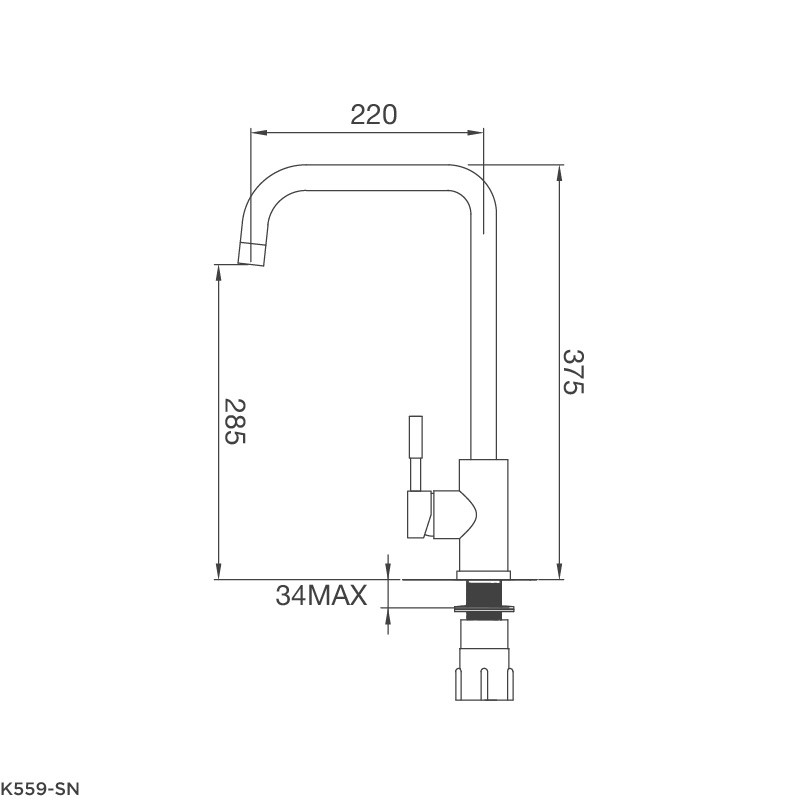 Vòi rửa chén Malloca K559-SN