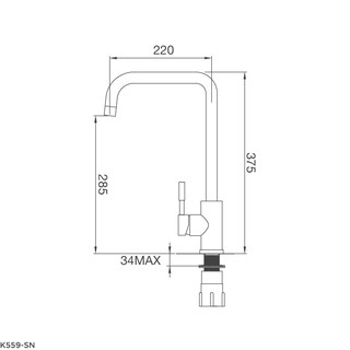 VÒI RỬA CHÉN MALLOCA K559-S/SN