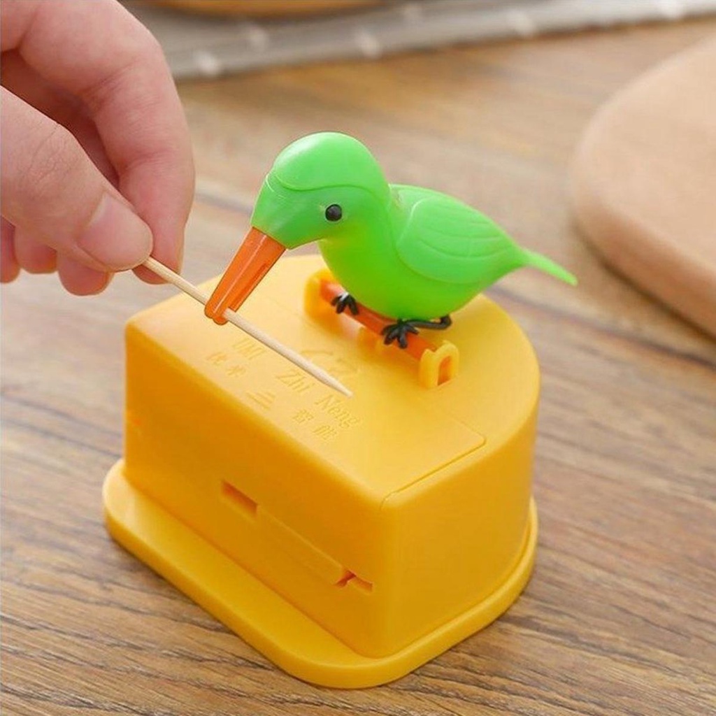 Giá Đỡ Tăm Xỉa Răng Hình Chú Chim Có Thể Thu Gọn Trang Trí Phòng Khách / Nhà Bếp