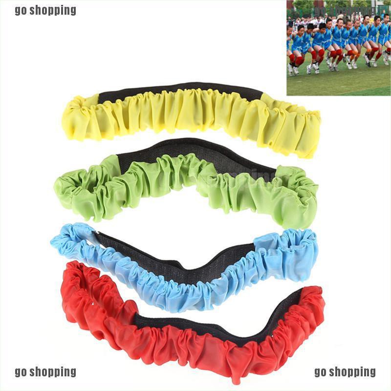 {go shopping}Two People Three-legged Elastic Sport Tie Ropes Run Race Game Kids Cooperation Outdoor Toys