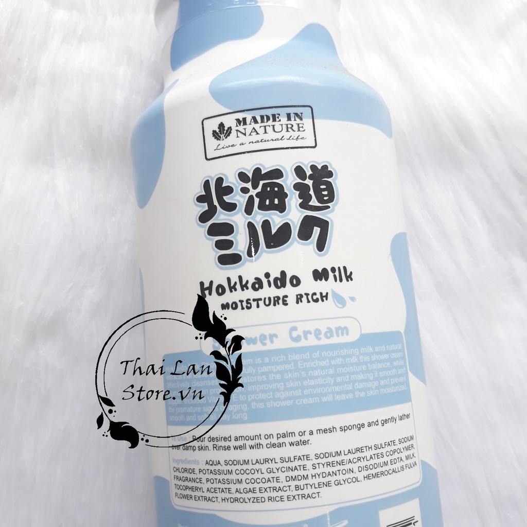 Sữa tắm sữa bò Beauty Buffet Hokkaido Milk Whitening 700ml Thái lan da mềm mịn trắng sáng