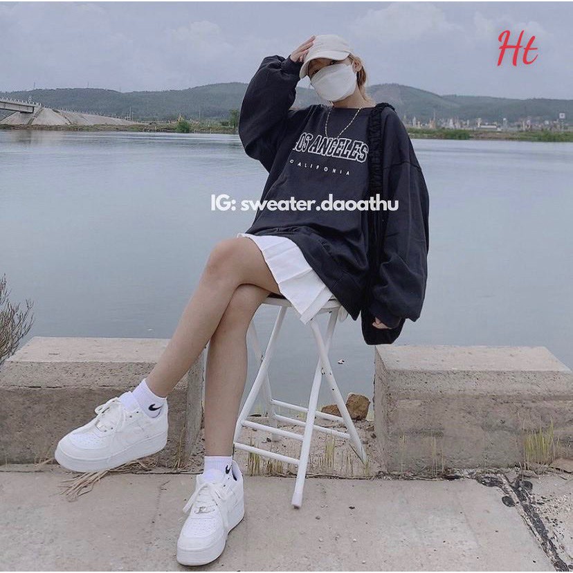 Áo nỉ cổ tròn Los Angel HTH1021 | BigBuy360 - bigbuy360.vn