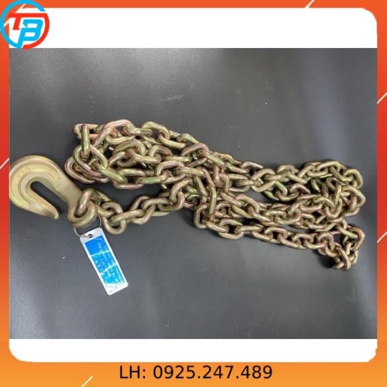 Combo Xích Cẩu + Móc Xích Vàng cáp thép Thái Bình Vina