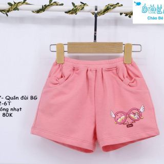 Quần đùi bé gái túi nơ Dokma