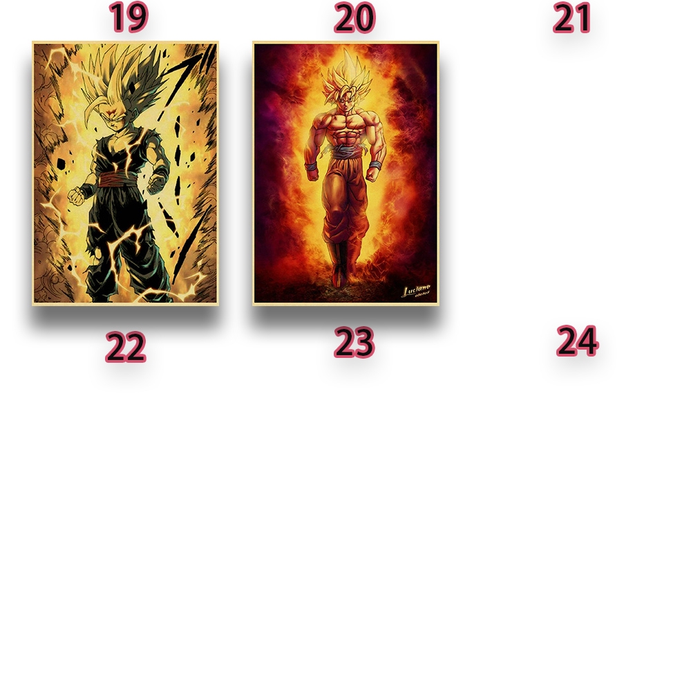 Tấm Áp Phích Treo Tường Trang Trí In Hình Nhân Vật Anime Dragon Ball Phong Cách Nhật Bản | BigBuy360 - bigbuy360.vn