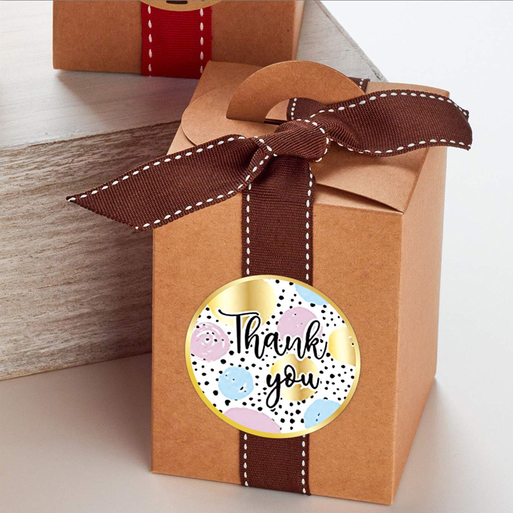 Set 500 Nhãn Dán Chữ Thank You Dễ Thương