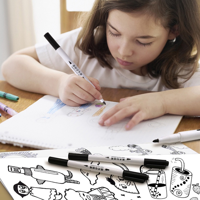 M &amp; G. Bút Hai Đầu Cỡ Lớn Vẽ Graffiti Nghệ Thuật Dành Cho Trẻ