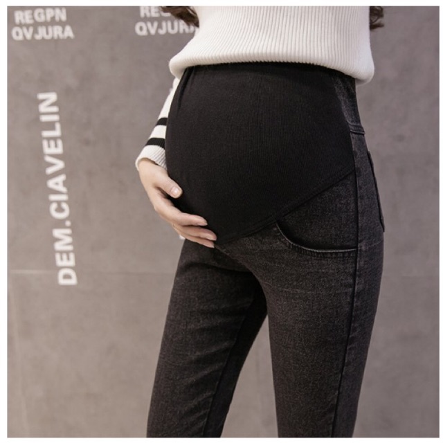 Quần jean bầu cực đẹp, siêu co dãn. Size từ 45-85kg