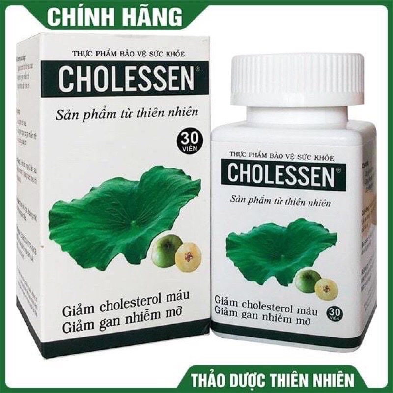 Viên Uống Cholessen Hộp 30 viên- Hạ mỡ máu, giảm gan nhiễm mỡ.
