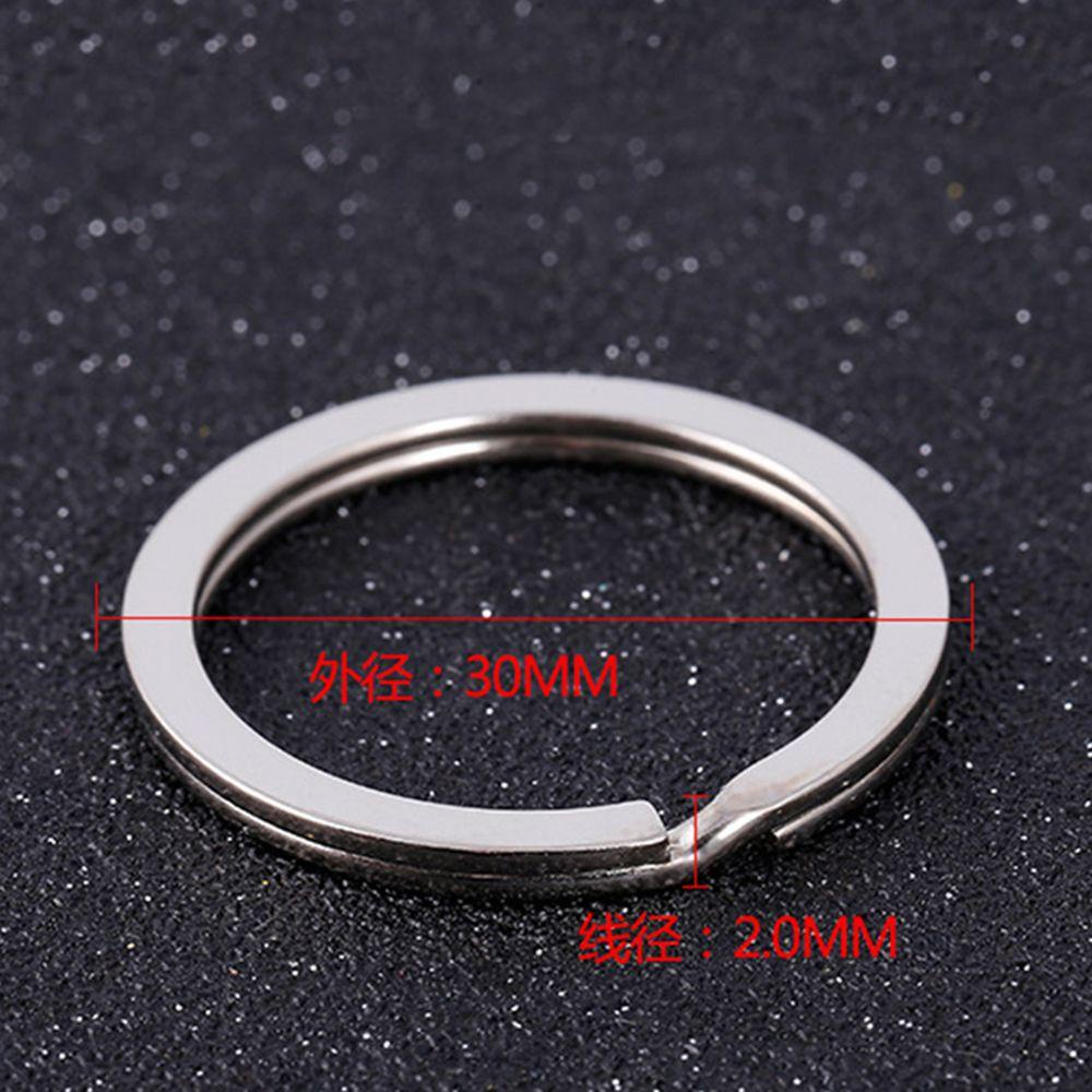 Set 10 Móc Chìa Khóa Mạ Kim Loại 30mm