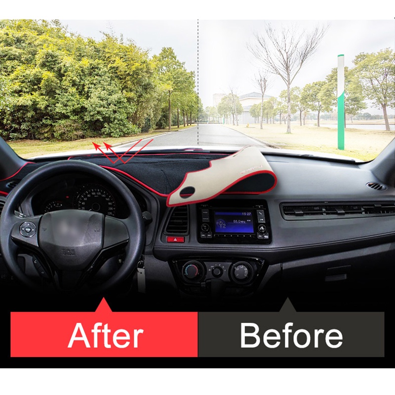 Dành Cho Xe Honda HRV 2014 2015 2016 2017 2018 2019 2020 Xe Bảng Điều Khiển Bao Thảm Nhạc Cụ Nền Tảng Bàn Phụ Kiện