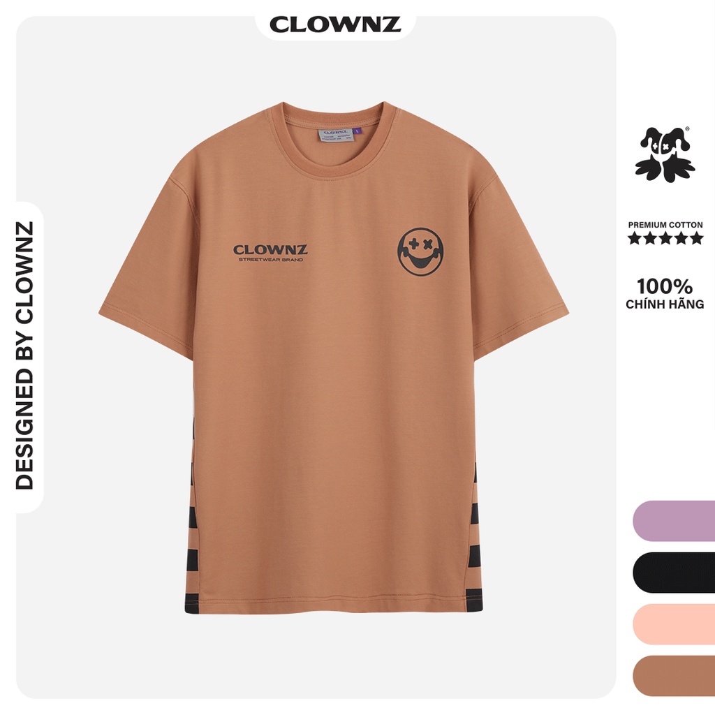 Áo thun tay lỡ local brand unisex Clownz Signature Checkerboard T-shirt kẻ sọc, form rộng, chất cotton