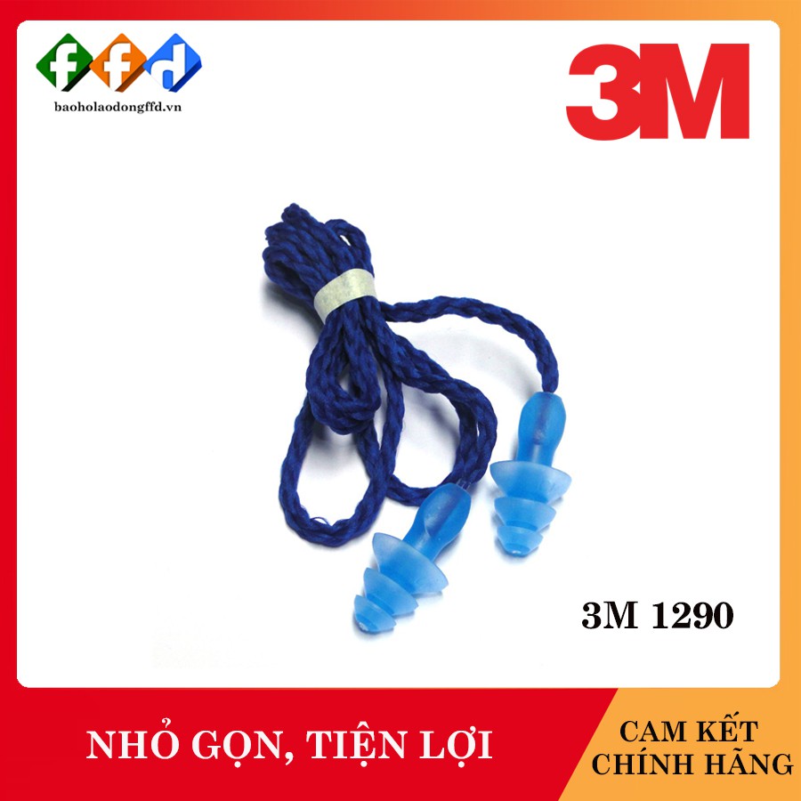 [Hàng chính hãng] Nút tai chống ồn 3M 1290 - Bịt tai chống ồn lên đến 29Db