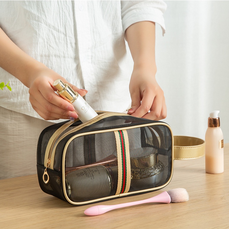 Túi Lưới Trong Suốt Đựng Mỹ Phẩm Sức Chứa Lớn Tiện Dụng