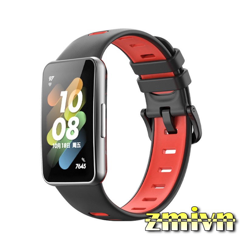 Dây Đeo Silicone Thay Thế Cho Đồng Hồ Thông Minh Huawei Band 7 (2 màu )