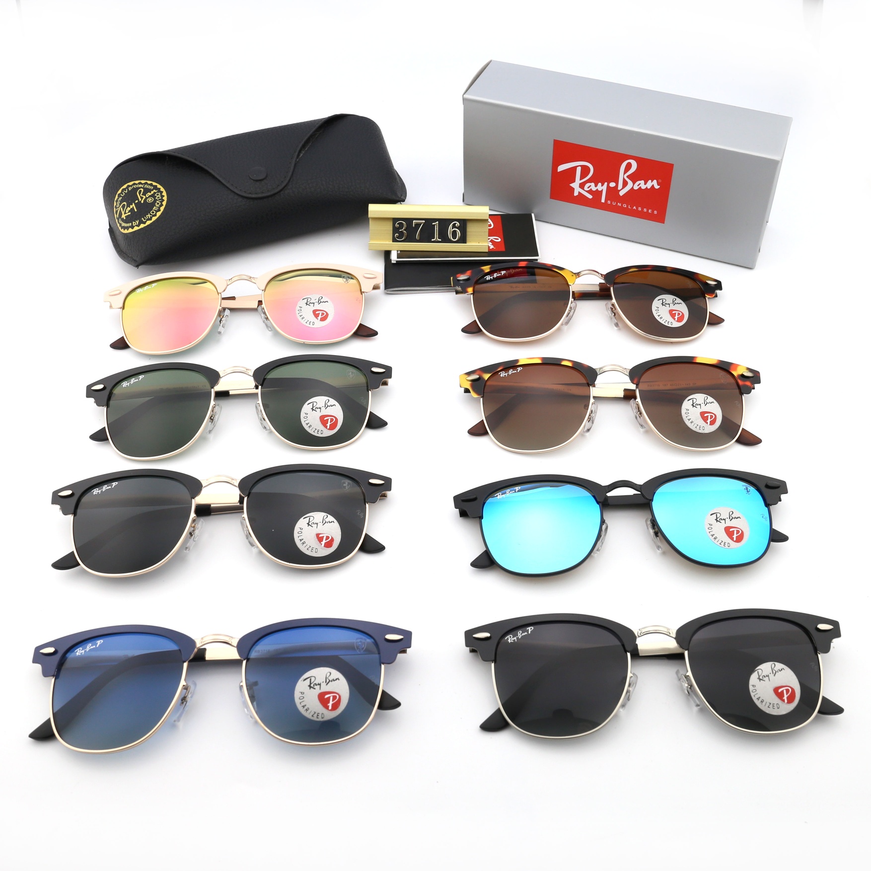 Wayfarer Ray-Ban_ chính hãng Kính râm 2021 Thời trang Hàn Quốc mới Kính râm nam nữ một mảnh Cặp đôi hợp thời trang Du lịch ngoài trời Kính râm lái xes