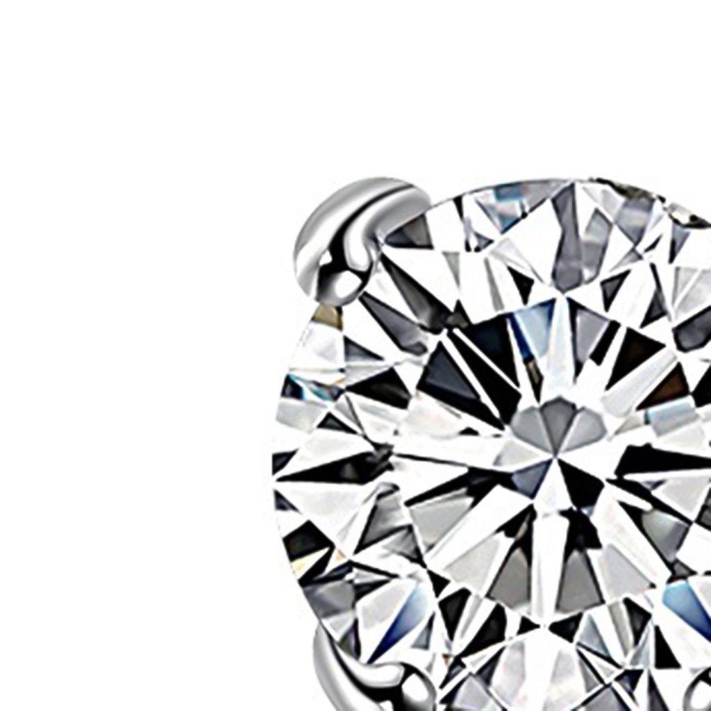 Bông tai nam châm 4 móng không cần bấm lỗ đính đá bằng hợp kim