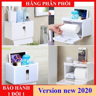 Kệ để giấy vệ sinh, kệ dựng giấy đa năng ecoco trắng