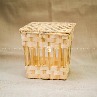 [Giỏ đựng quà] Giỏ tre đan - hộp quà tre đan ( 20x20x16cm)