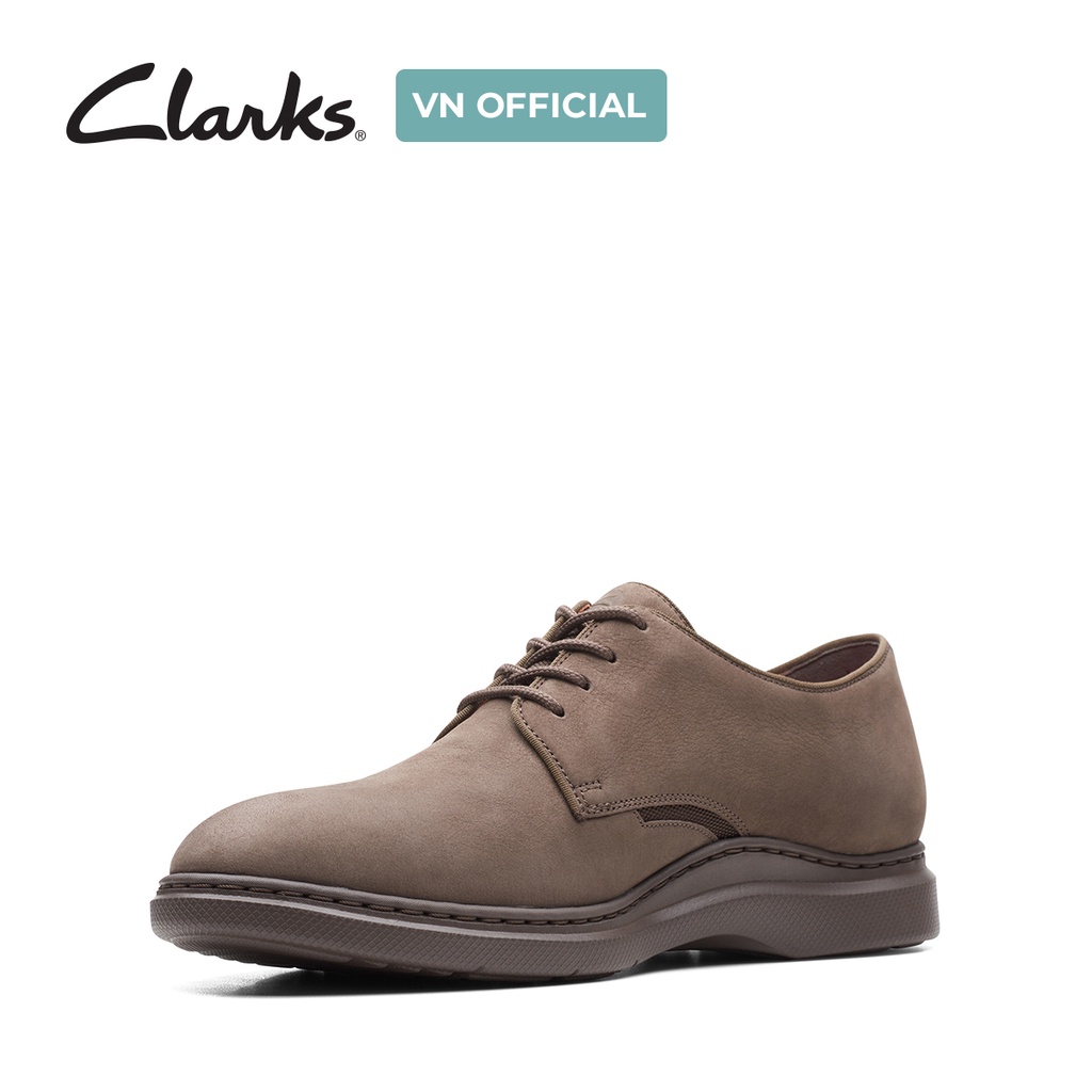 Giày buộc dây nam CLARKS Dennet Low màu Dark Taupe